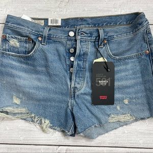 Levi’s 501 Mid-Rise Denim Shorts